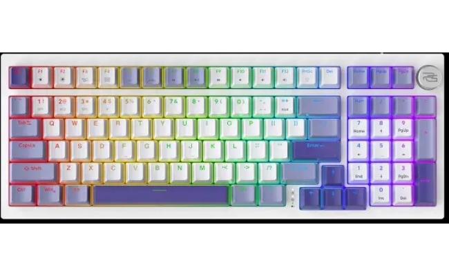 Proove RGB Mechanical Wireless Keyboard Gaming Slicker Special Edition, connection Type: 2.4GHz+BT5.3+USB, Typical switches Outemu Red, (English Layout) - White